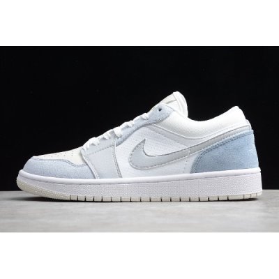 Nike Air Jordan 1 Low Beyaz / Gri Basketbol Ayakkabısı Türkiye - LZ8RHRBB